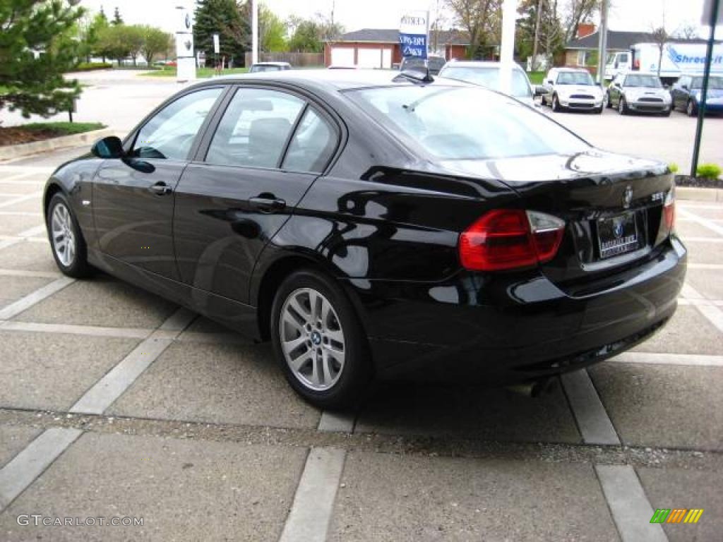 2007 3 Series 328i Sedan - Jet Black / Black photo #6