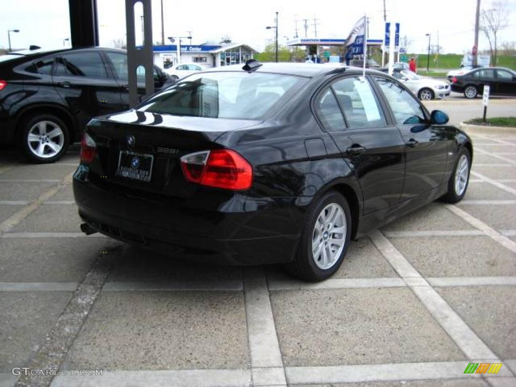 2007 3 Series 328i Sedan - Jet Black / Black photo #8