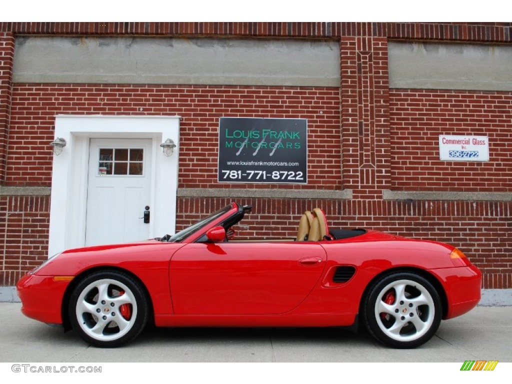 2002 Boxster S - Guards Red / Savanna Beige photo #1