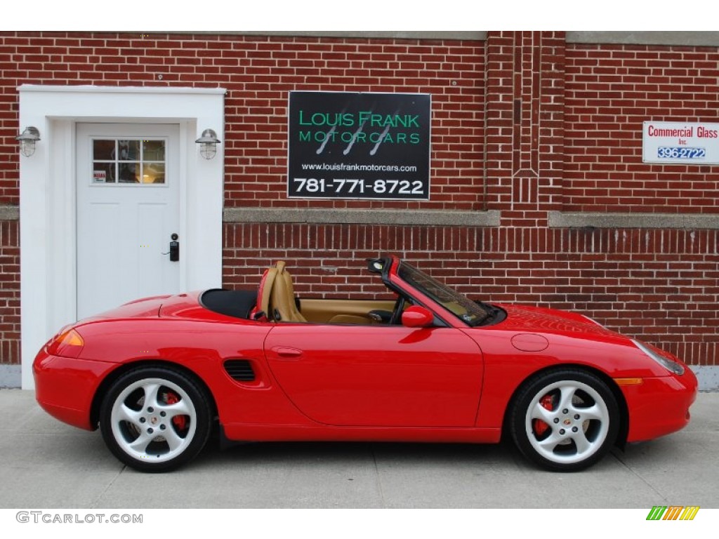 2002 Boxster S - Guards Red / Savanna Beige photo #7