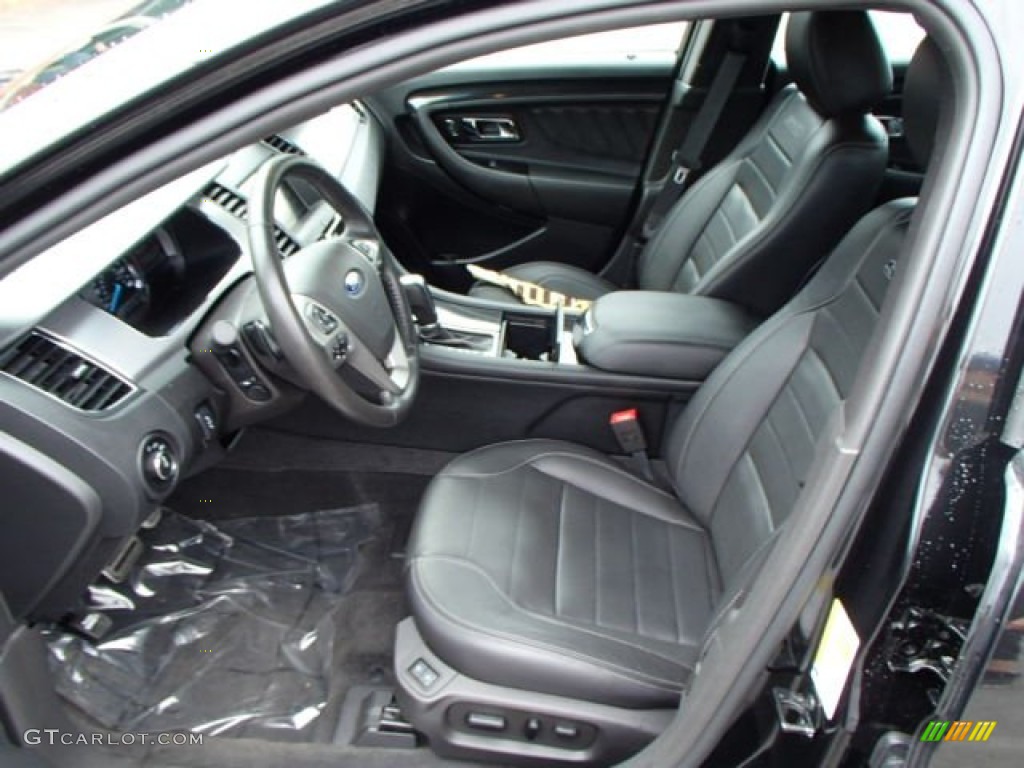 SHO Charcoal Black Leather Interior 2013 Ford Taurus SHO AWD Photo #82068507