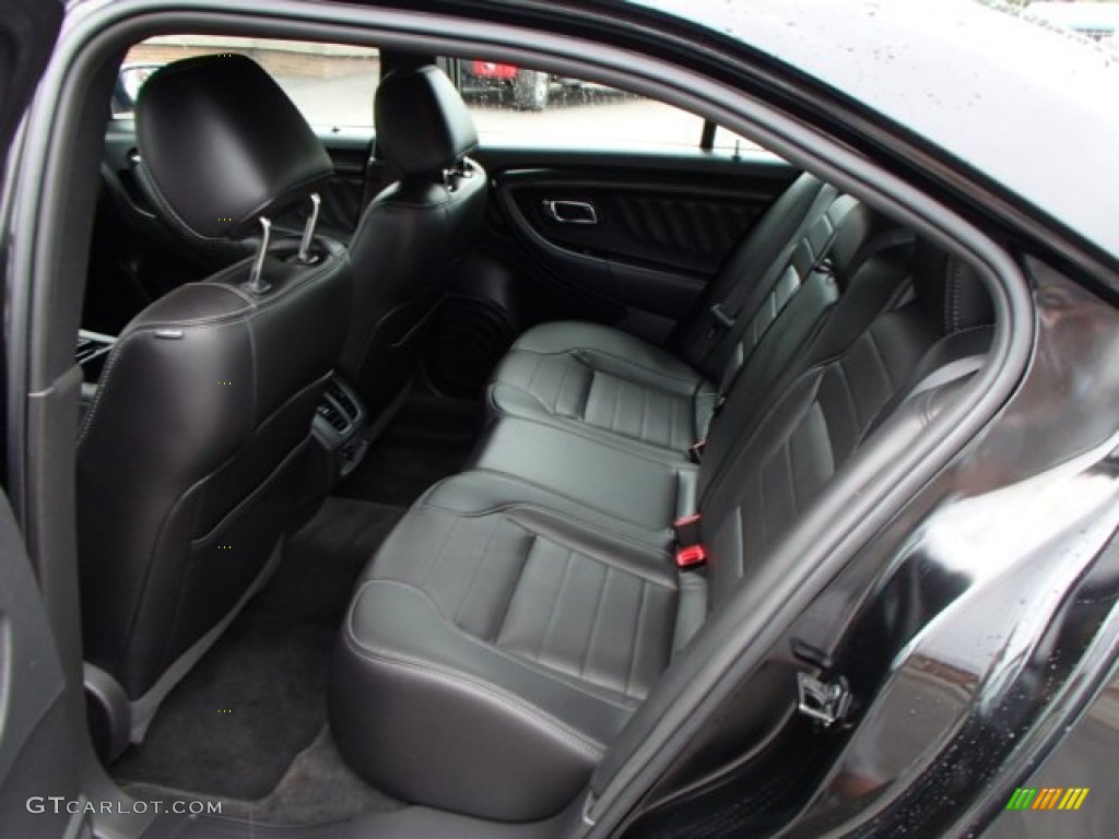 SHO Charcoal Black Leather Interior 2013 Ford Taurus SHO AWD Photo #82068551