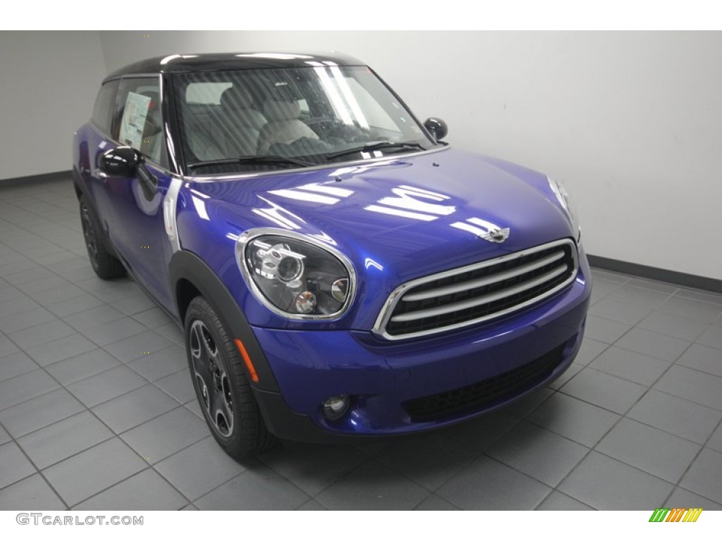 2013 Cooper Paceman - Starlight Blue Metallic / Gravity Satellite Gray Leather photo #5