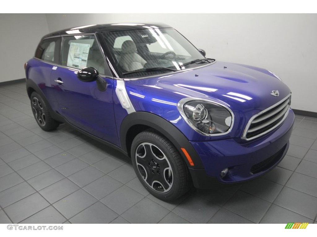 2013 Cooper Paceman - Starlight Blue Metallic / Gravity Satellite Gray Leather photo #6