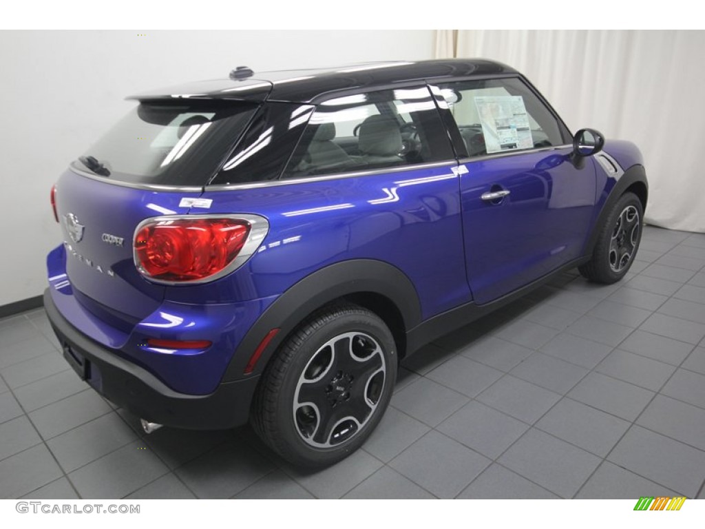 2013 Cooper Paceman - Starlight Blue Metallic / Gravity Satellite Gray Leather photo #8