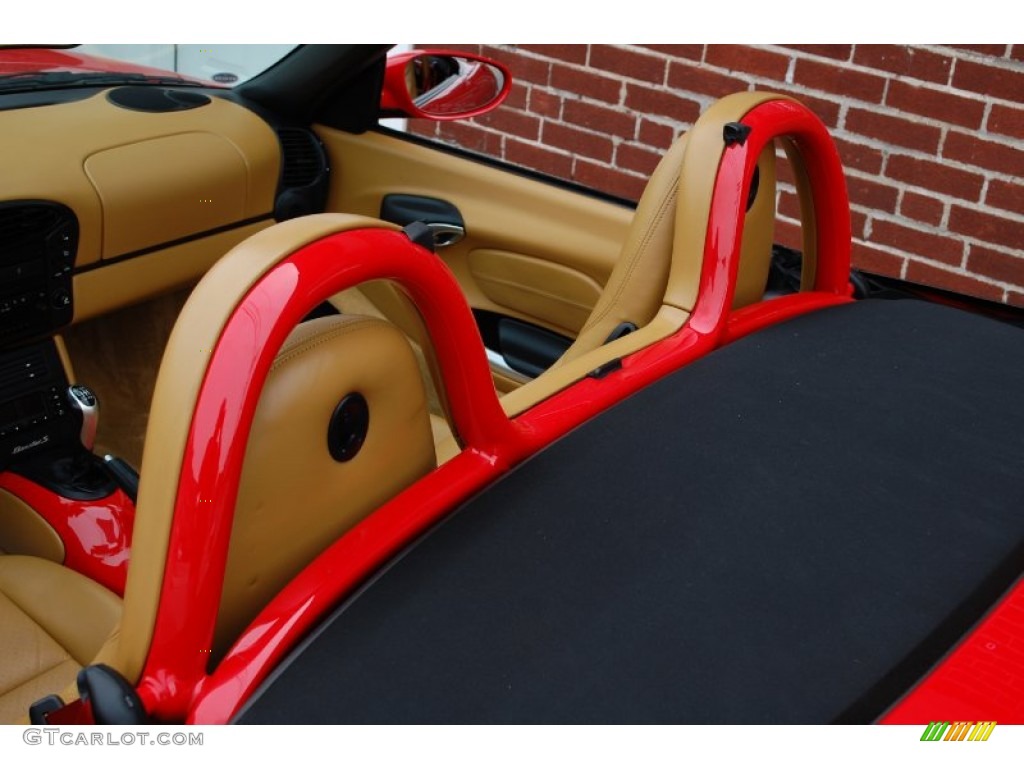 2002 Boxster S - Guards Red / Savanna Beige photo #49