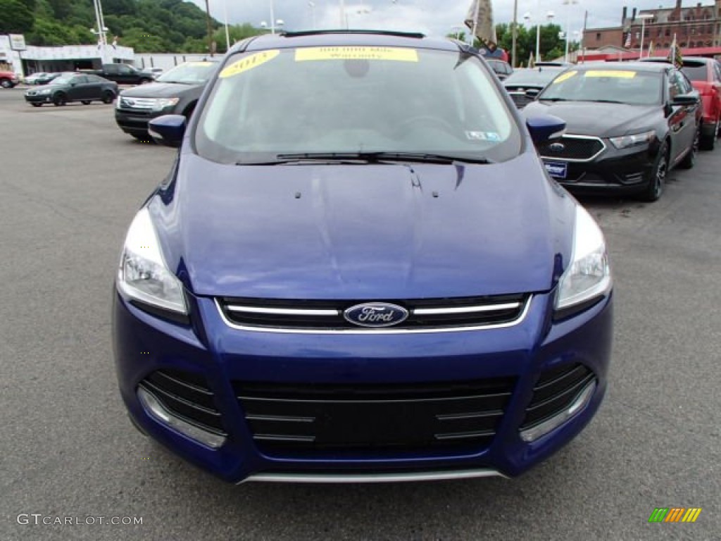 2013 Escape SEL 2.0L EcoBoost 4WD - Deep Impact Blue Metallic / Charcoal Black photo #3