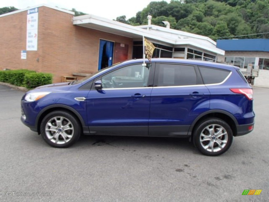 2013 Escape SEL 2.0L EcoBoost 4WD - Deep Impact Blue Metallic / Charcoal Black photo #5