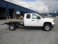 Summit White 2013 GMC Sierra 2500HD Extended Cab Chassis Exterior