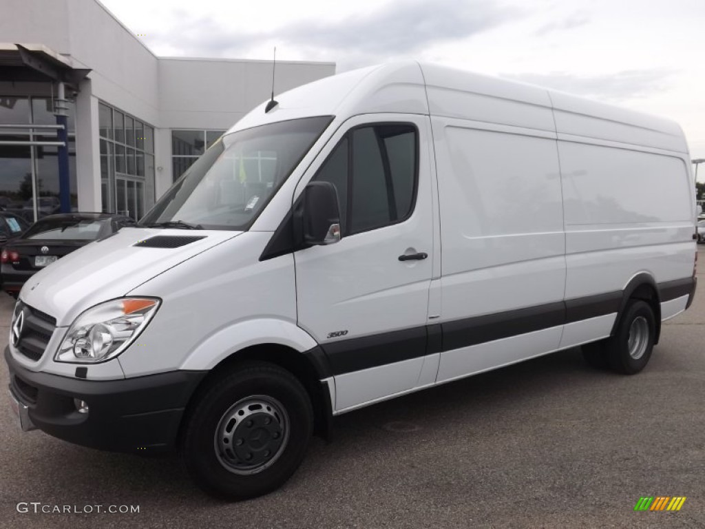 Arctic White 2012 Mercedes-Benz Sprinter 3500 High Roof Cargo Van Exterior Photo #82069163