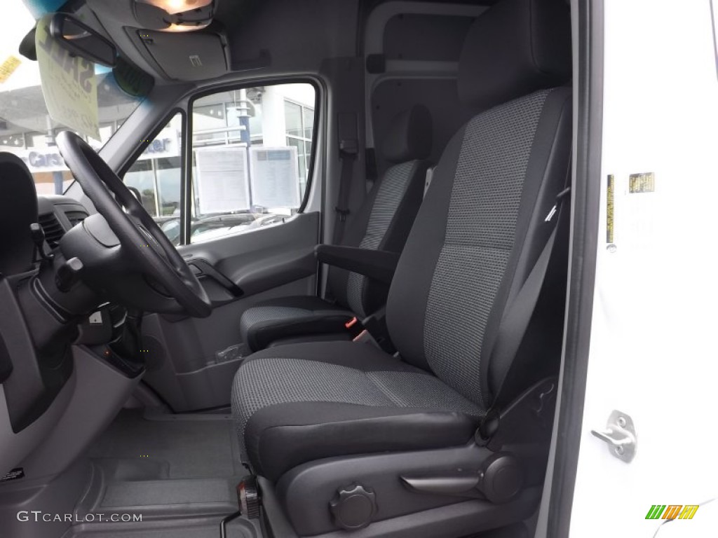 Lima Black Fabric Interior 2012 Mercedes-Benz Sprinter 3500 High Roof Cargo Van Photo #82069357