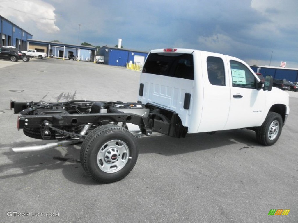 Summit White 2013 GMC Sierra 2500HD Extended Cab Chassis Exterior Photo #82069455