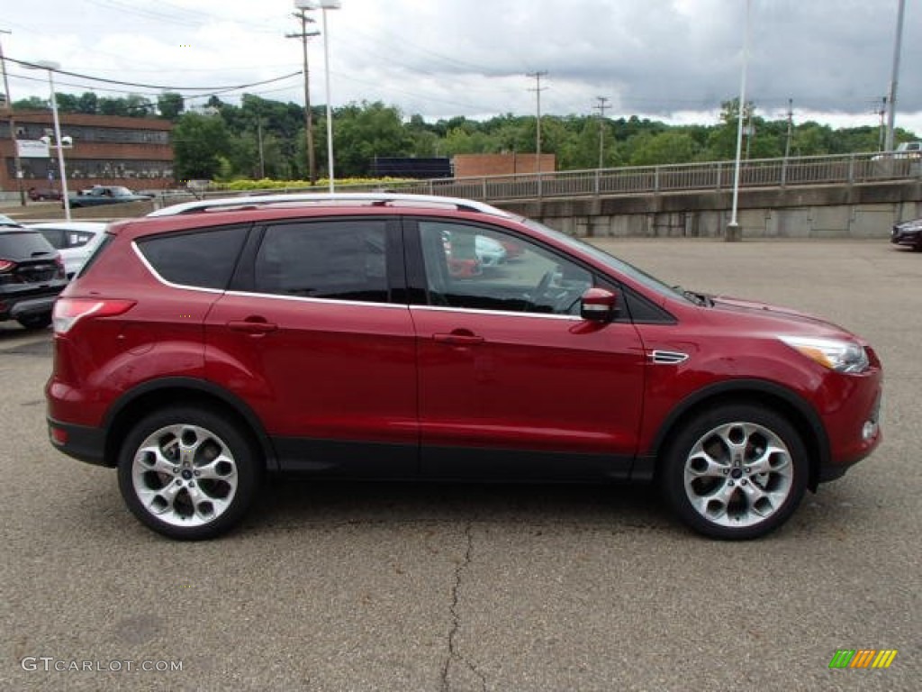 2013 Escape Titanium 2.0L EcoBoost 4WD - Ruby Red Metallic / Charcoal Black photo #1