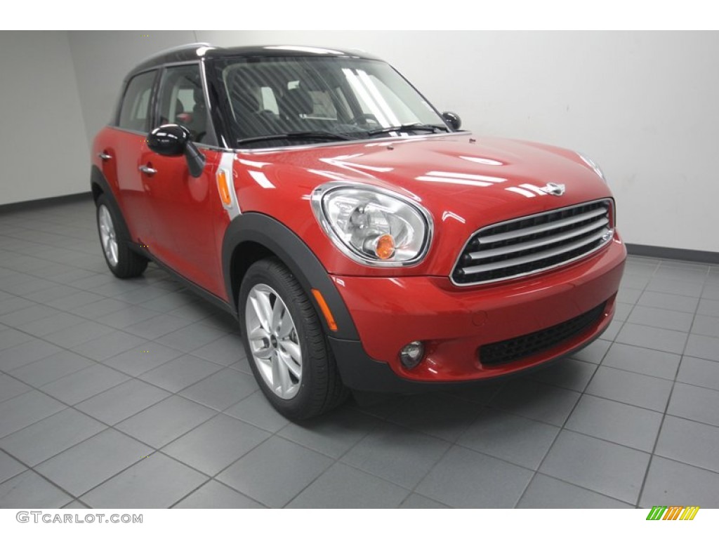 2013 Cooper Countryman - Blazing Red / Carbon Black photo #1