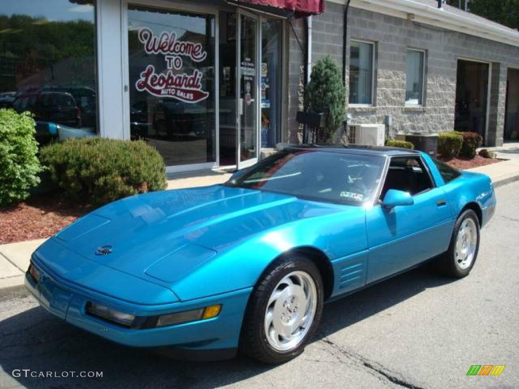 1993 Corvette Coupe - Quasar Blue Metallic / Black photo #1
