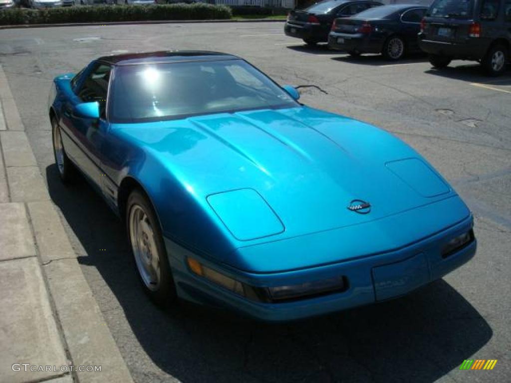 1993 Corvette Coupe - Quasar Blue Metallic / Black photo #5