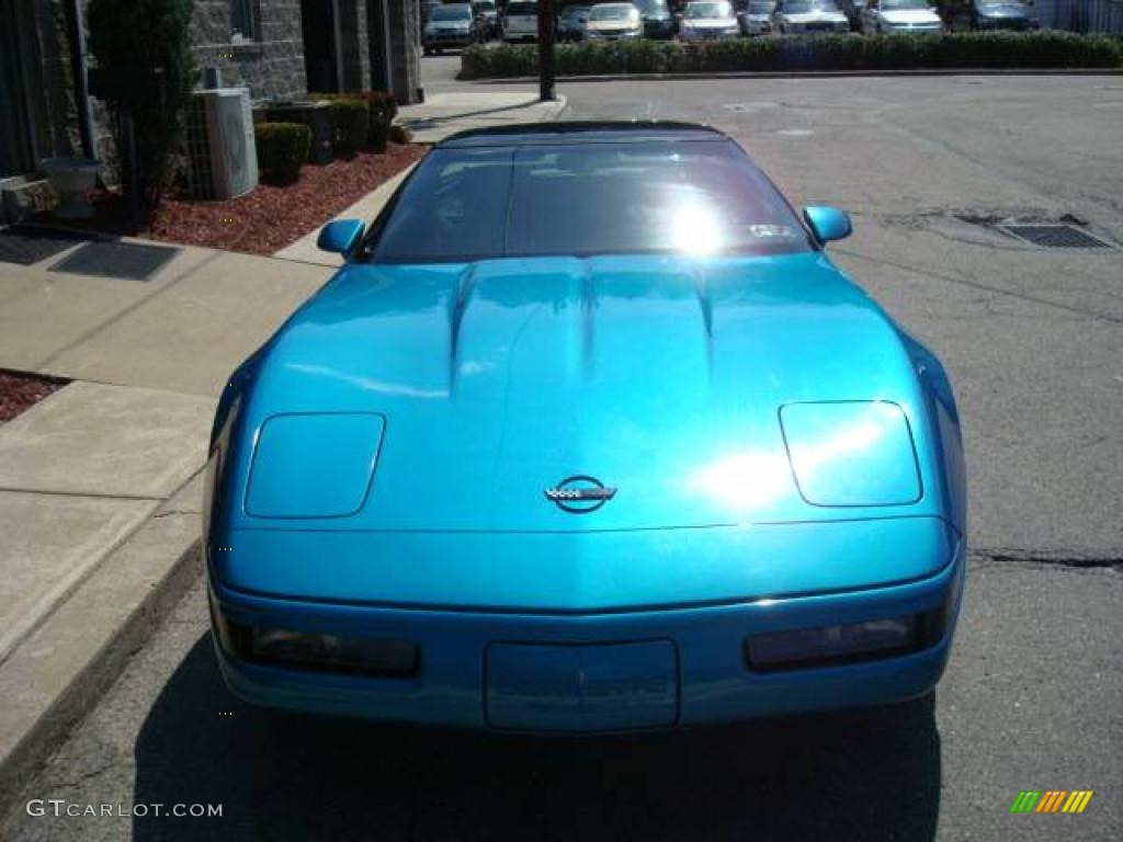 1993 Corvette Coupe - Quasar Blue Metallic / Black photo #6