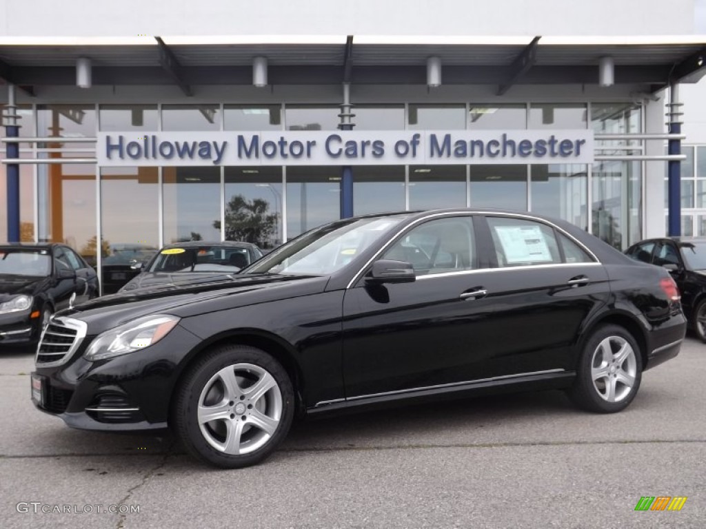 2014 E 350 4Matic Sedan - Black / Silk Beige/Espresso Brown photo #1