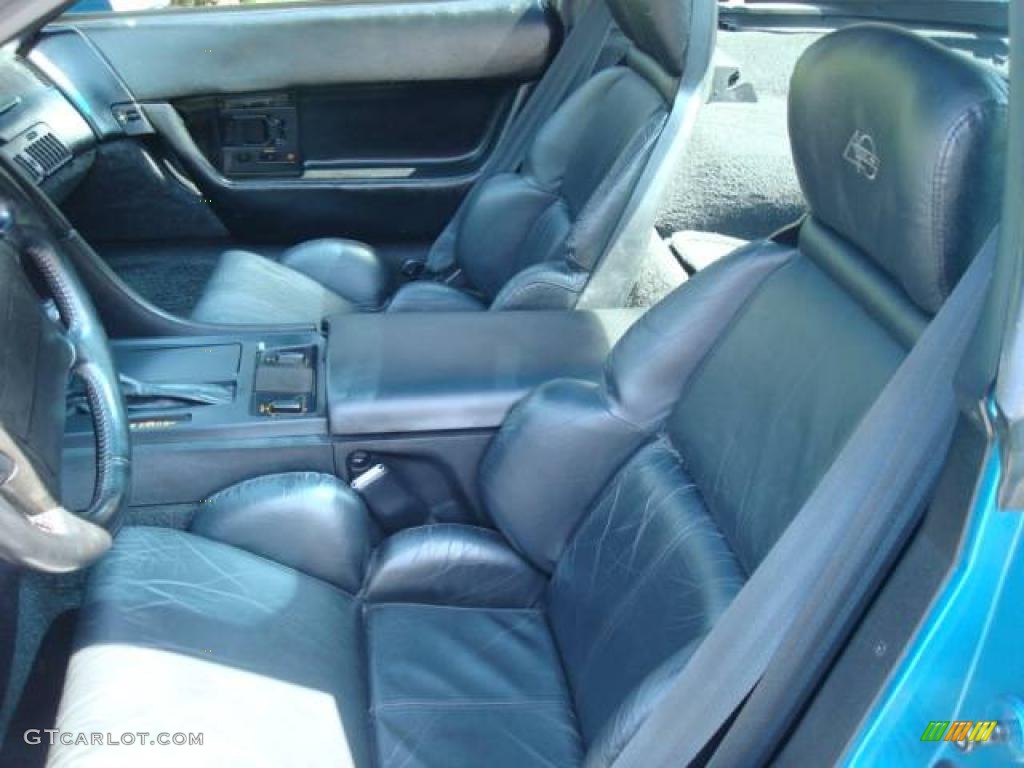 1993 Corvette Coupe - Quasar Blue Metallic / Black photo #8