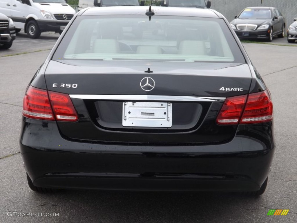 2014 E 350 4Matic Sedan - Black / Silk Beige/Espresso Brown photo #4