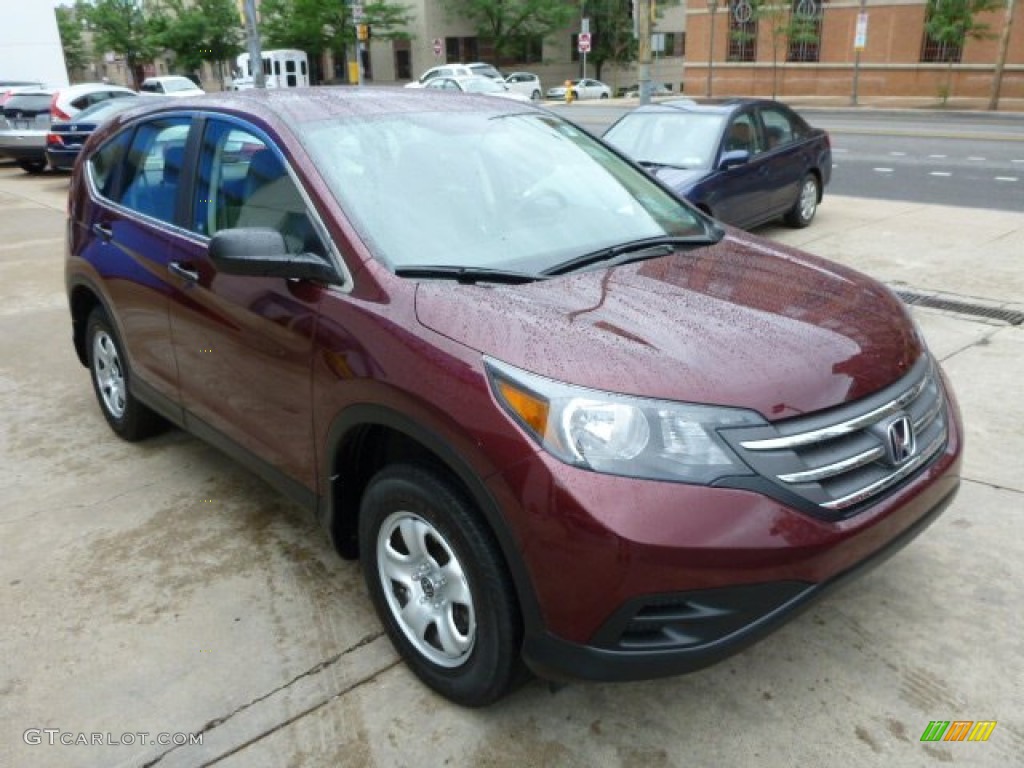 2012 CR-V LX 4WD - Basque Red Pearl II / Gray photo #3