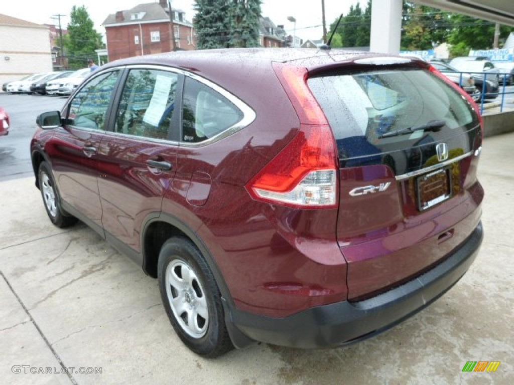 2012 CR-V LX 4WD - Basque Red Pearl II / Gray photo #12