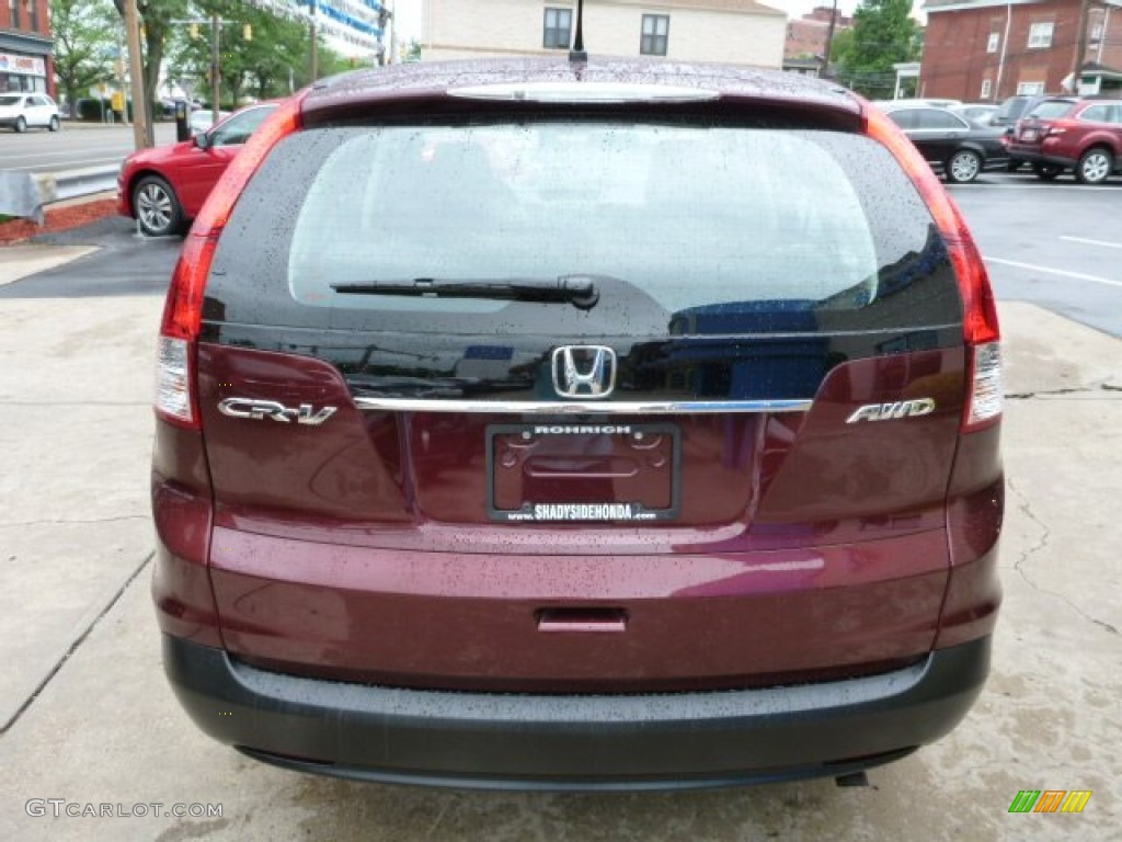 2012 CR-V LX 4WD - Basque Red Pearl II / Gray photo #16