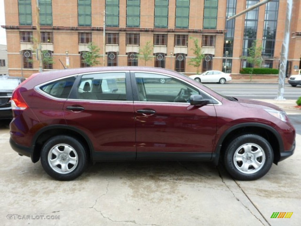 2012 CR-V LX 4WD - Basque Red Pearl II / Gray photo #17