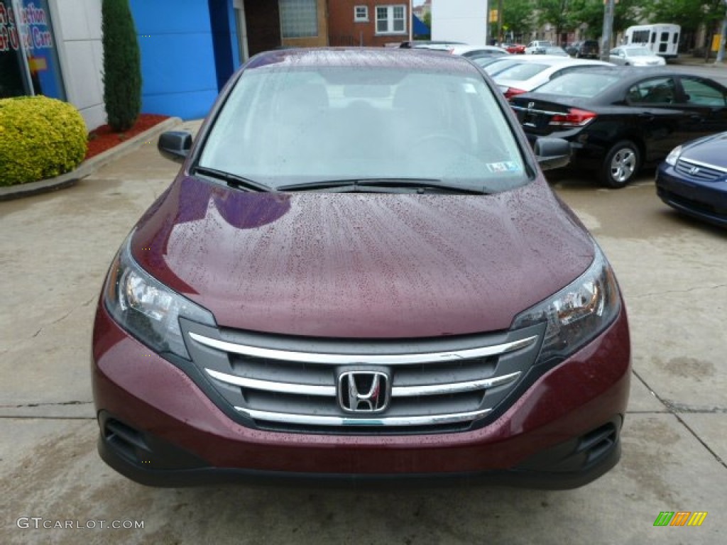 2012 CR-V LX 4WD - Basque Red Pearl II / Gray photo #18