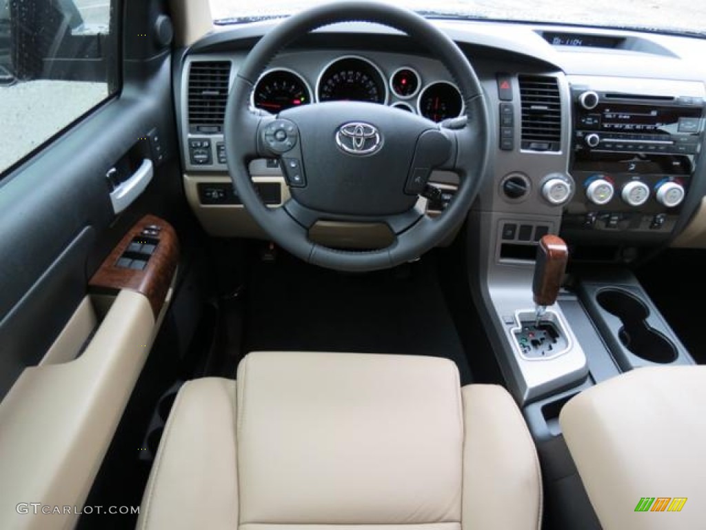 2013 Toyota Tundra Limited Double Cab 4x4 Sand Beige Dashboard Photo #82071539