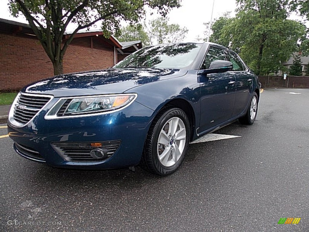 2011 9-5 Turbo4 Premium Sedan - Fjord Blue Metallic / Parchment photo #1