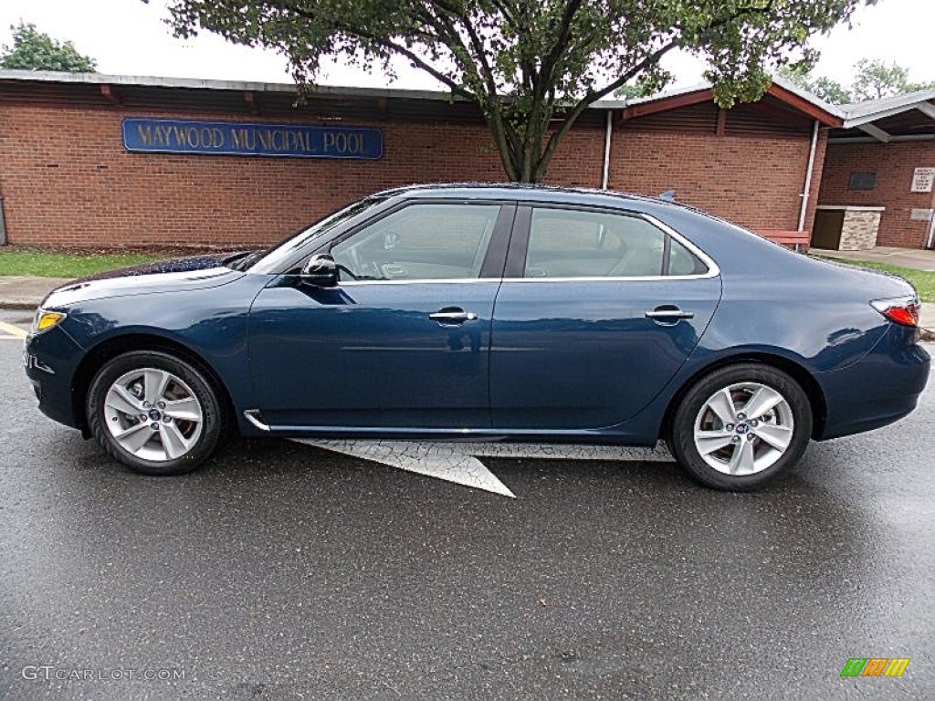 2011 9-5 Turbo4 Premium Sedan - Fjord Blue Metallic / Parchment photo #2