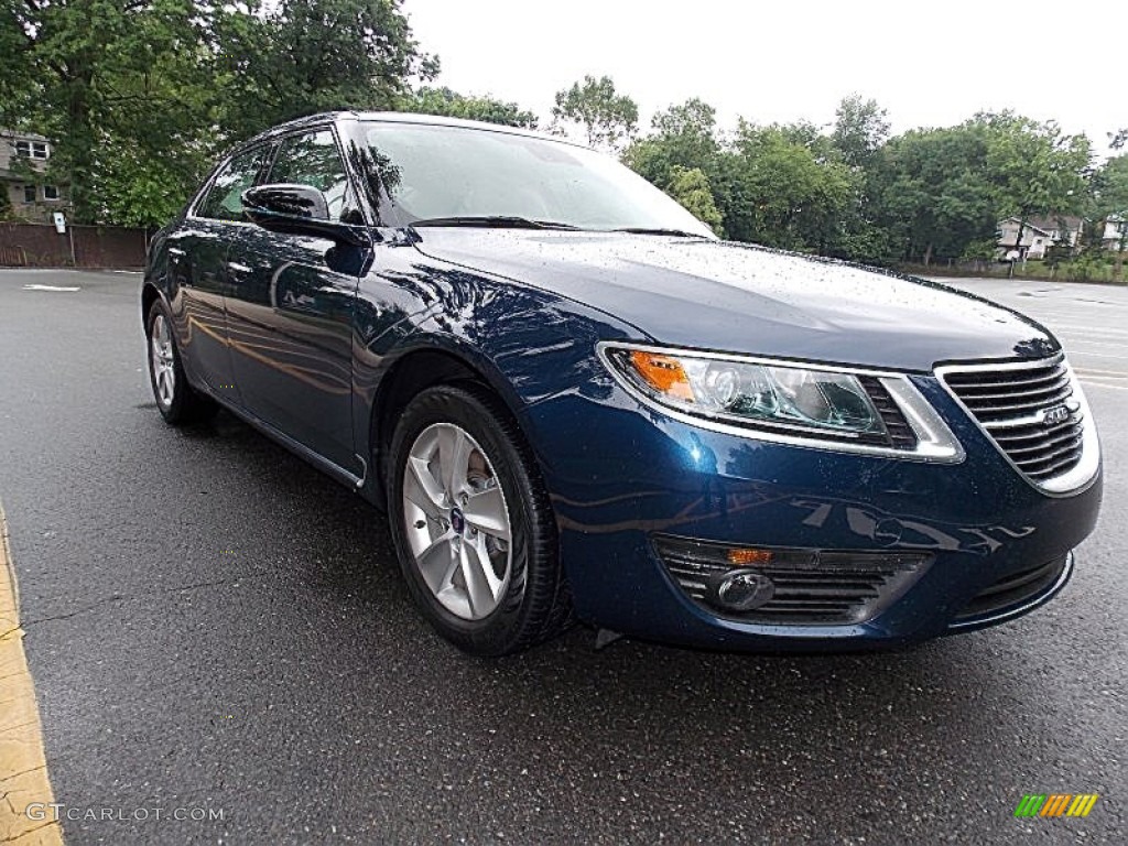 2011 9-5 Turbo4 Premium Sedan - Fjord Blue Metallic / Parchment photo #7