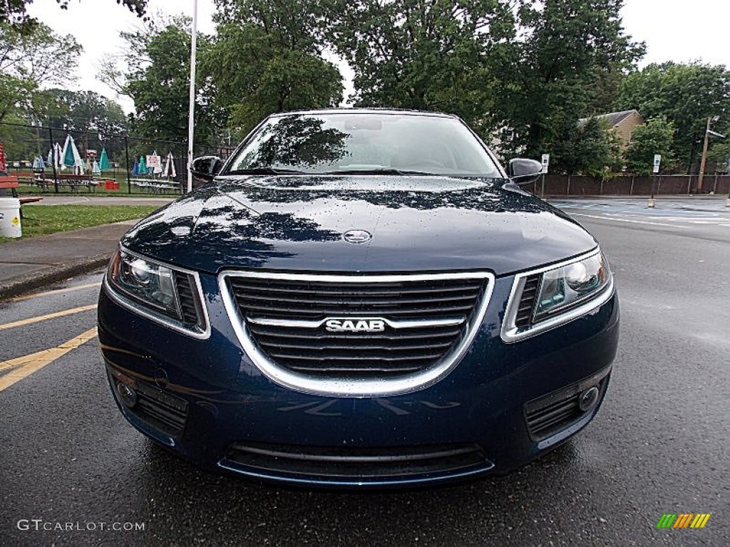 2011 9-5 Turbo4 Premium Sedan - Fjord Blue Metallic / Parchment photo #8