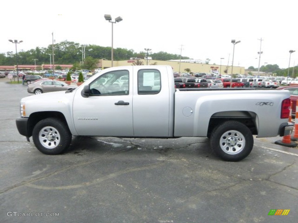 2011 Silverado 1500 Extended Cab 4x4 - Sheer Silver Metallic / Dark Titanium photo #6