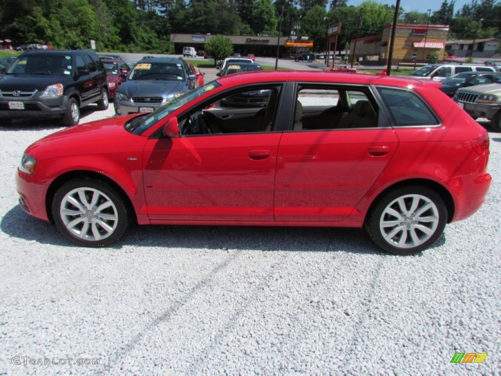 Brilliant Red 2010 Audi A3 2.0 TFSI Exterior Photo #82073106