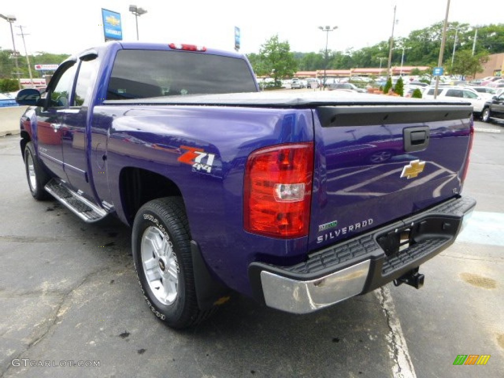 2011 Silverado 1500 LT Extended Cab 4x4 - Laser Blue Metallic / Ebony photo #5