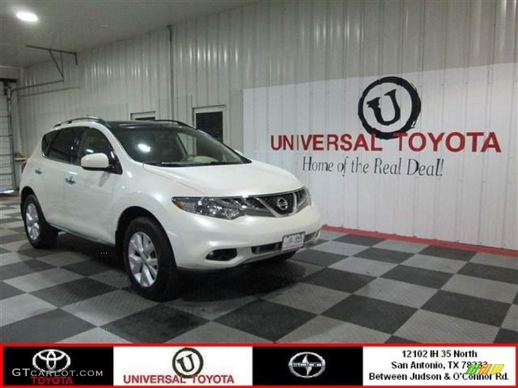 2012 Murano SV - Pearl White / Beige photo #1