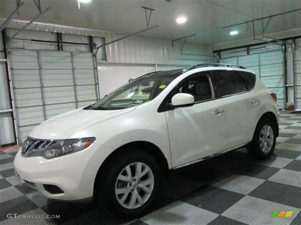 2012 Murano SV - Pearl White / Beige photo #4