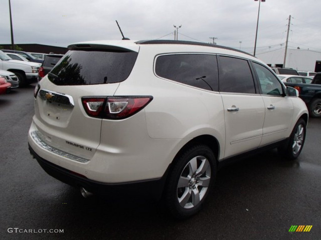White Diamond Tricoat 2014 Chevrolet Traverse LTZ AWD Exterior Photo #82075349