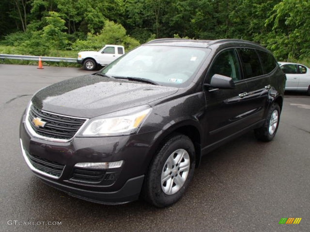 Tungsten Metallic 2014 Chevrolet Traverse LS AWD Exterior Photo #82076231