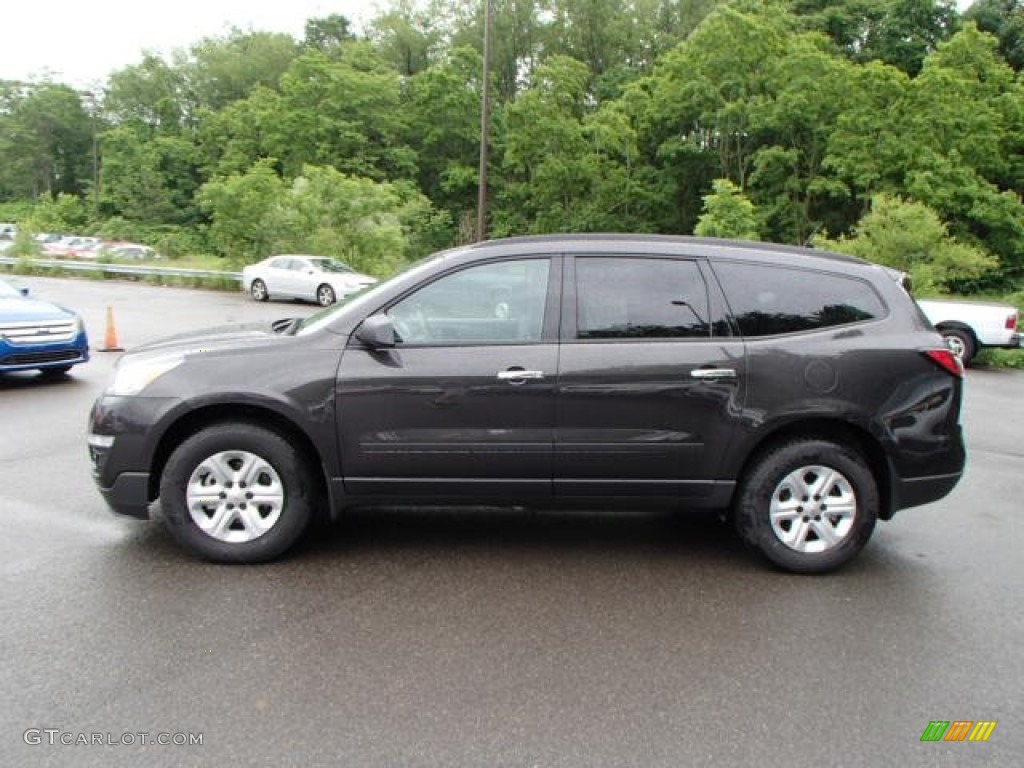 Tungsten Metallic 2014 Chevrolet Traverse LS AWD Exterior Photo #82076246