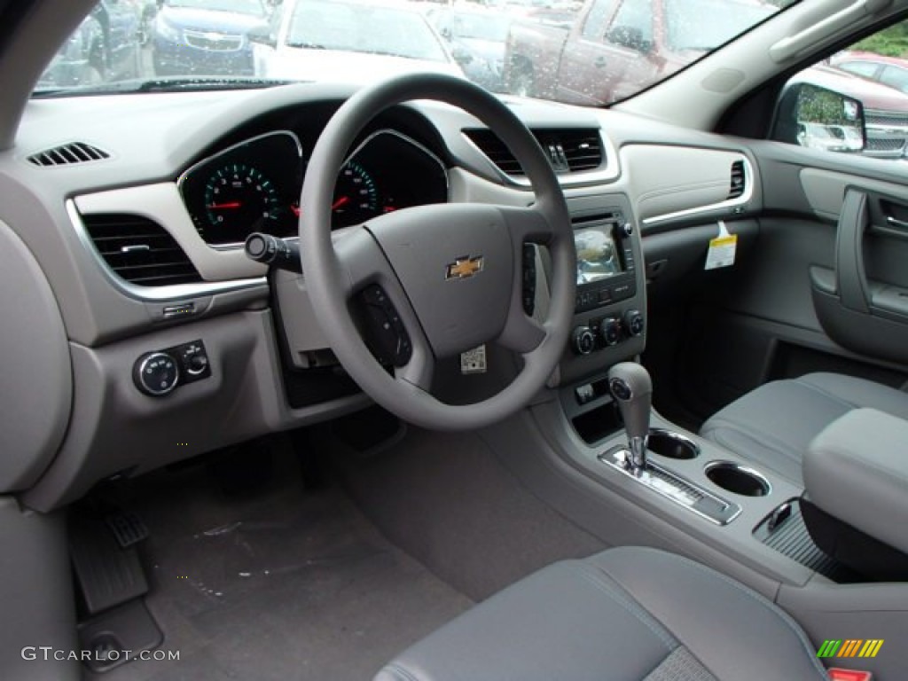 Dark Titanium/Light Titanium Interior 2014 Chevrolet Traverse LS AWD Photo #82076846