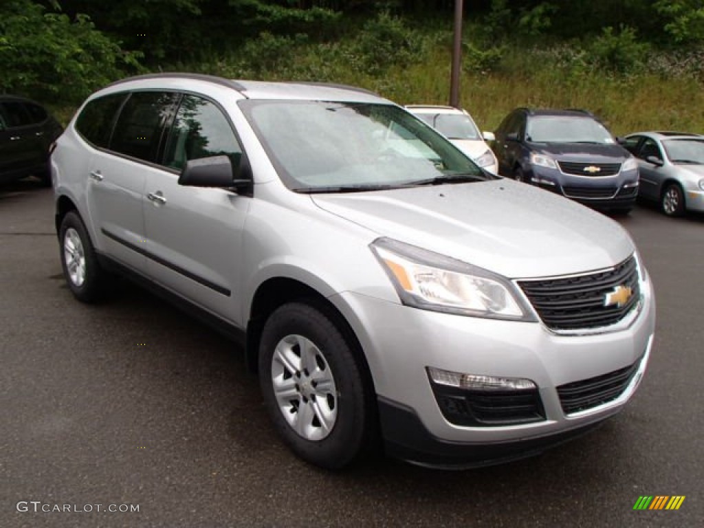 Silver Ice Metallic 2014 Chevrolet Traverse LS Exterior Photo #82077120