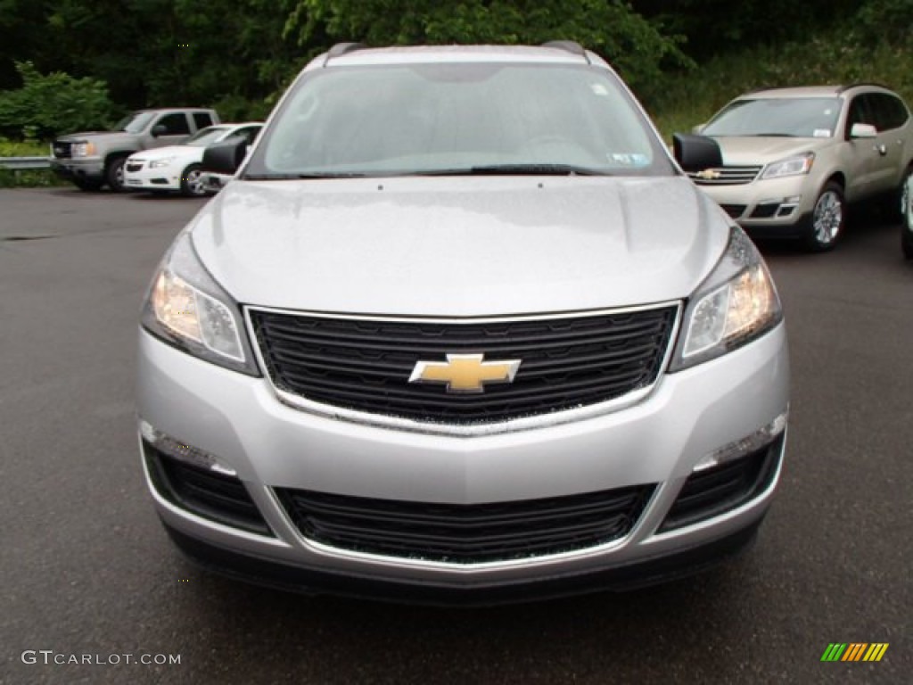 Silver Ice Metallic 2014 Chevrolet Traverse LS Exterior Photo #82077146