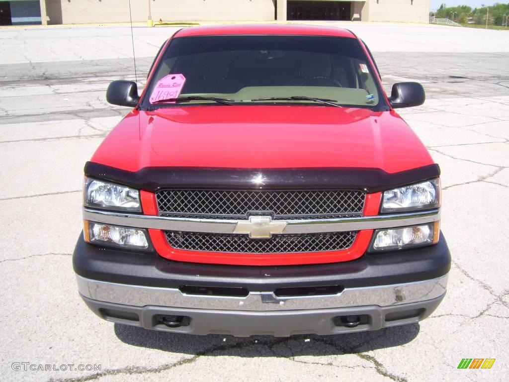 2005 Silverado 1500 LS Extended Cab - Victory Red / Dark Charcoal photo #3