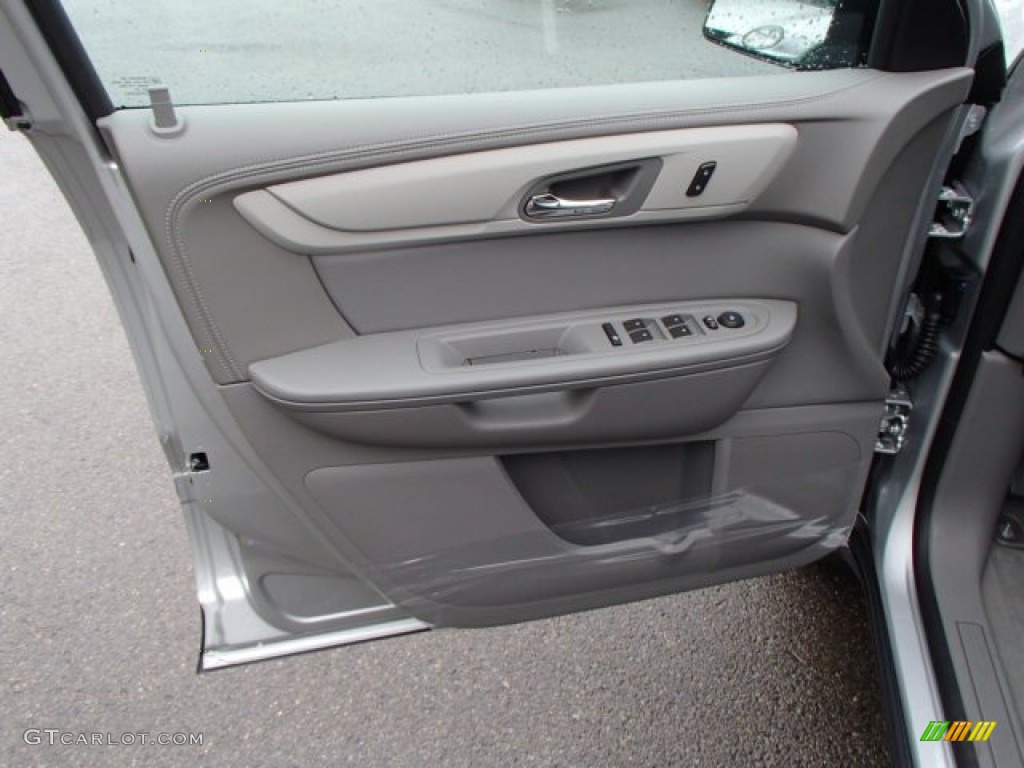 2014 Chevrolet Traverse LS Dark Titanium/Light Titanium Door Panel Photo #82077350