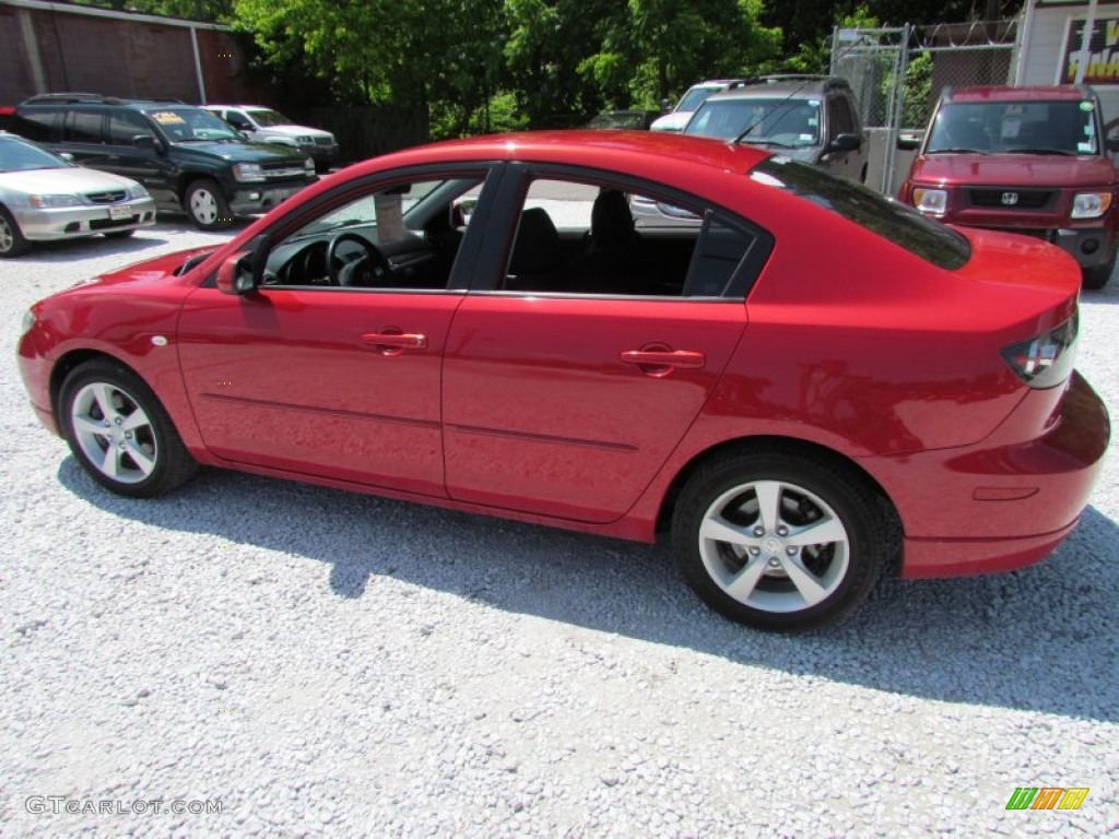 2004 MAZDA3 s Sedan - Velocity Red / Black/Red photo #8