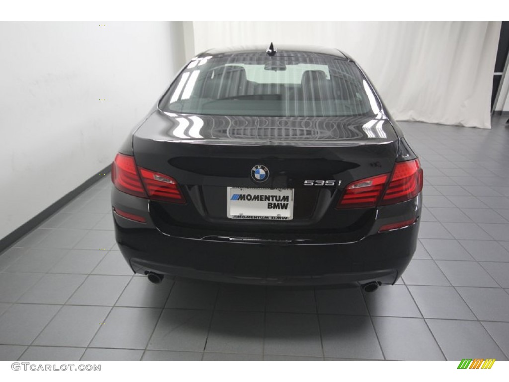 2013 5 Series 535i Sedan - Jet Black / Black photo #10