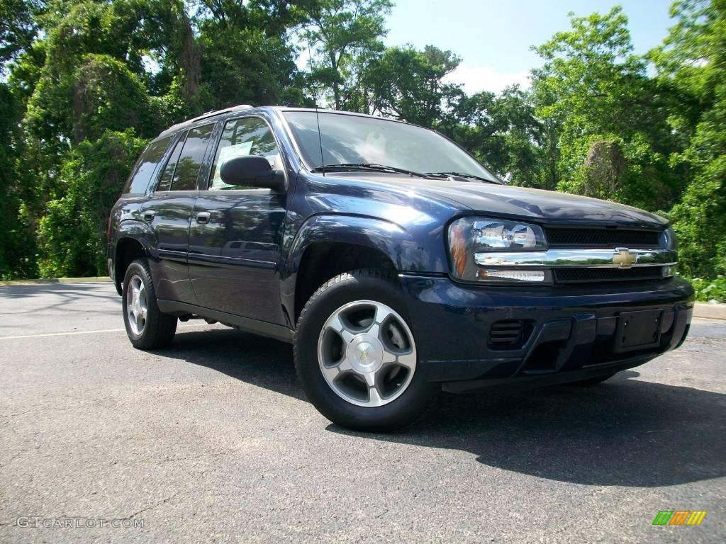 2008 TrailBlazer LS 4x4 - Imperial Blue Metallic / Light Gray photo #1